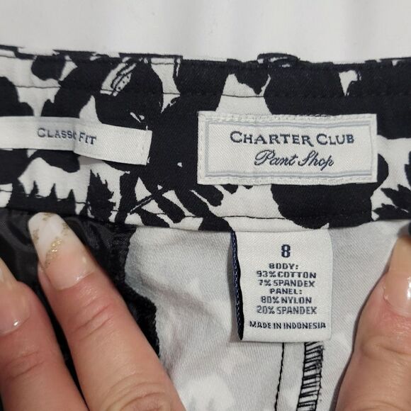 Charter club classic fit cropped pants - Picture 2 of 8